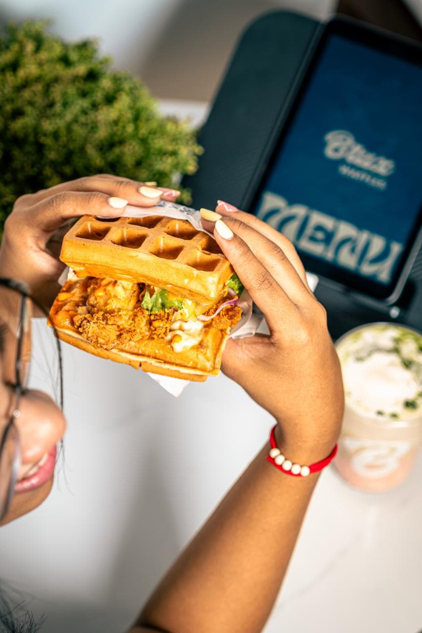 Brux Waffles waffle burger